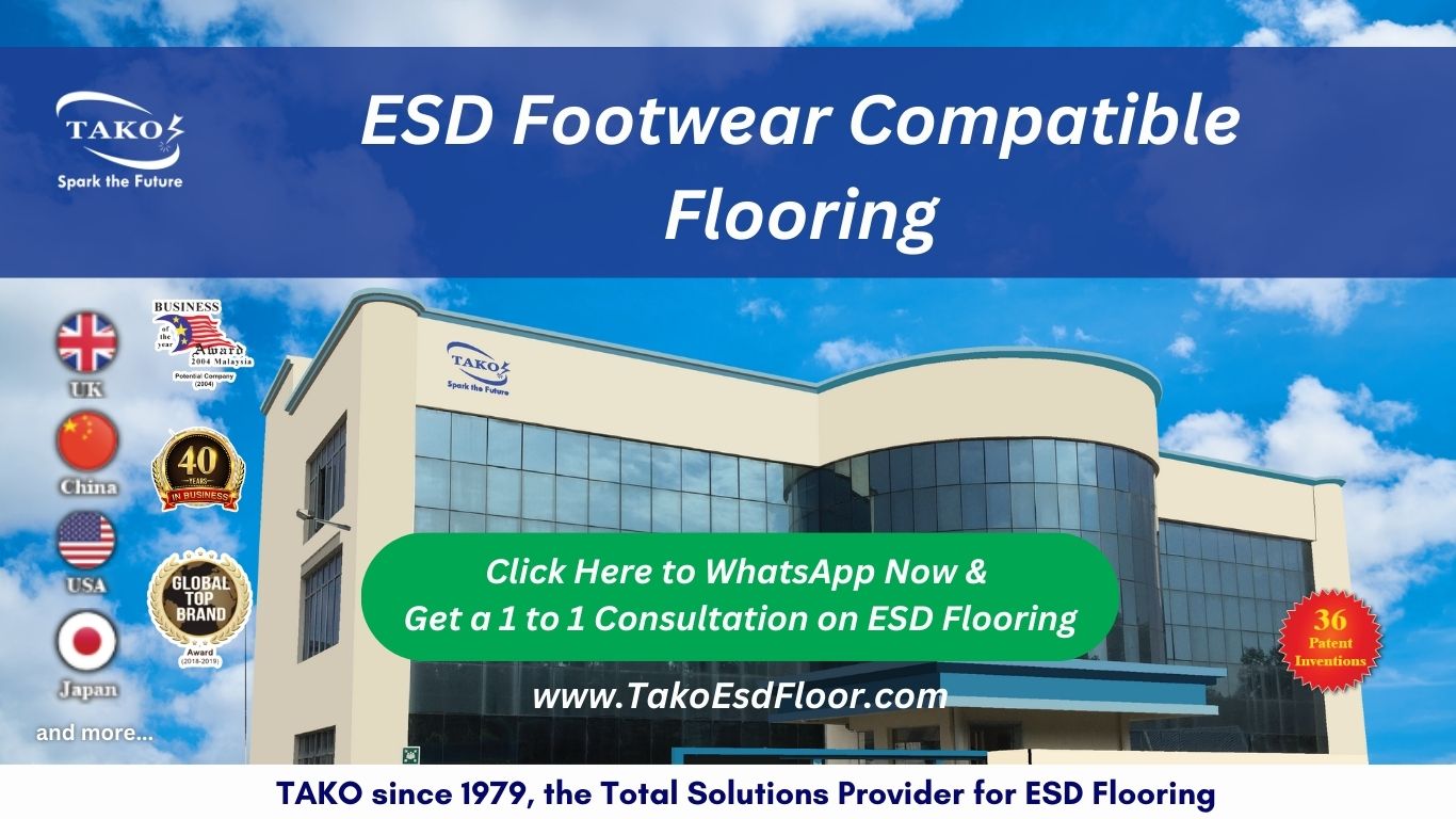 TAKO since 1979: 5 Solutions for ESD Footwear Compatible Flooring Needs