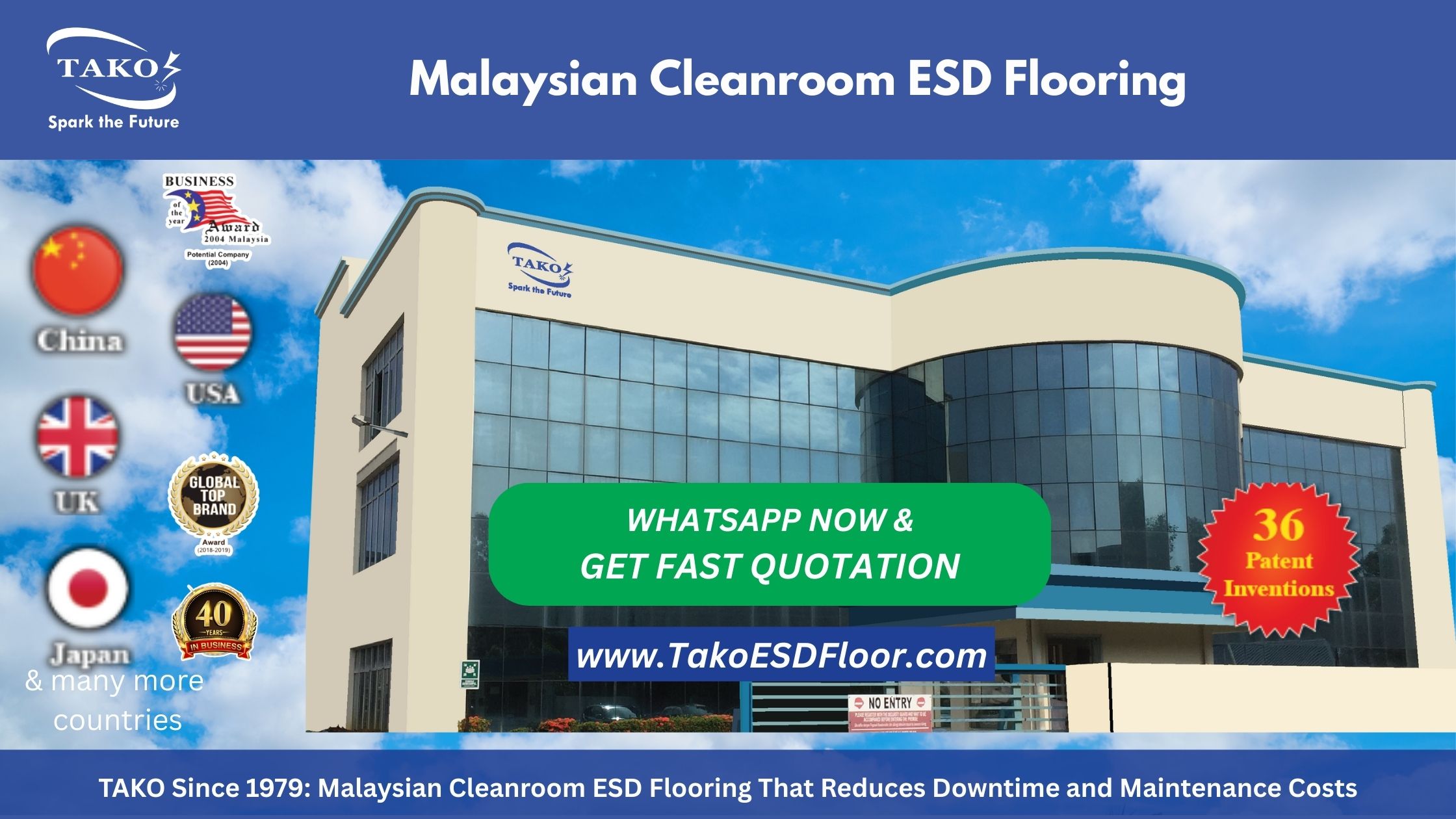 TAKO Since 1979: Malaysian Cleanroom ESD Flooring That Reduces Downtime and Maintenance Costs 9 Malaysian cleanroom ESD flooring