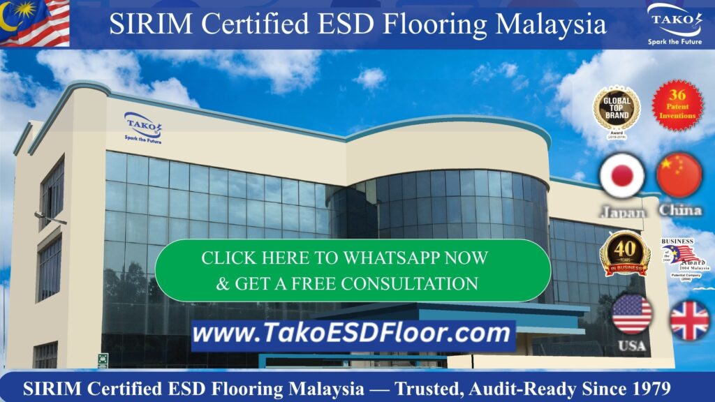 SIRIM Certified ESD Flooring Malaysia — Trusted, Audit-Ready Since 1979 1 SIRIM Certified ESD Flooring Malaysia