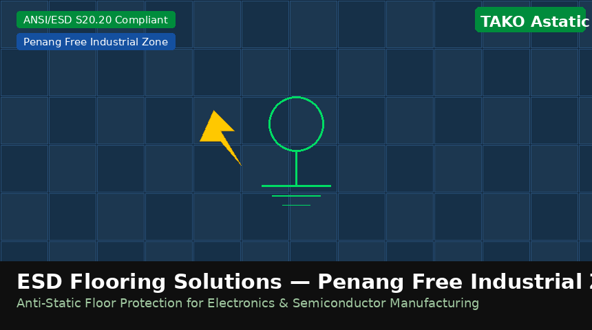 ESD flooring solutions Penang Free Industrial Zone ESD flooring solutions Penang Free Industrial Zone