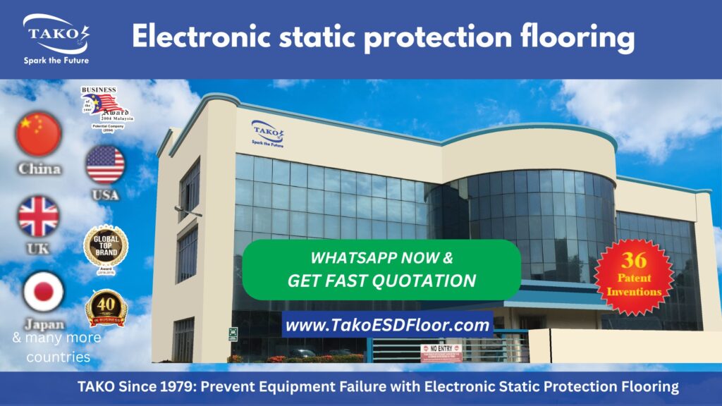TAKO Since 1979: Prevent Equipment Failure with Electronic Static Protection Flooring 1 Electronic static protection flooring Electronic static protection flooring